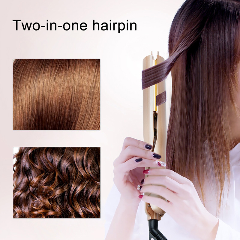 Ceramic/Titanium Coating Anion Hair Straightener 2 In 1 With LED Display