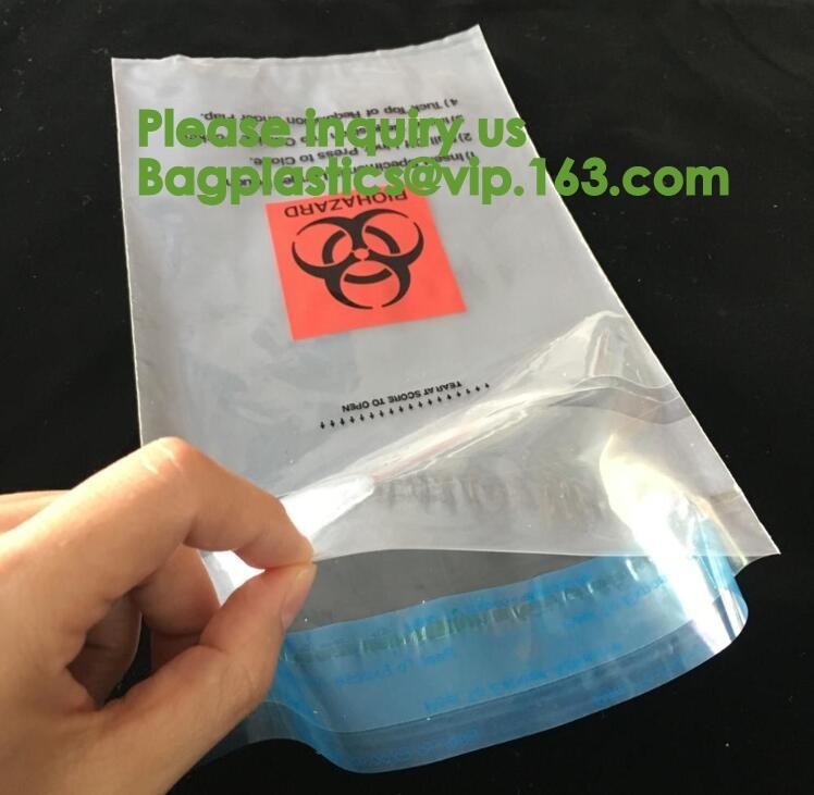 Lab, Hospital, Healthcare, Safety, Infectious, Medical Waste Disposal Warning Label Sterilization Indicate