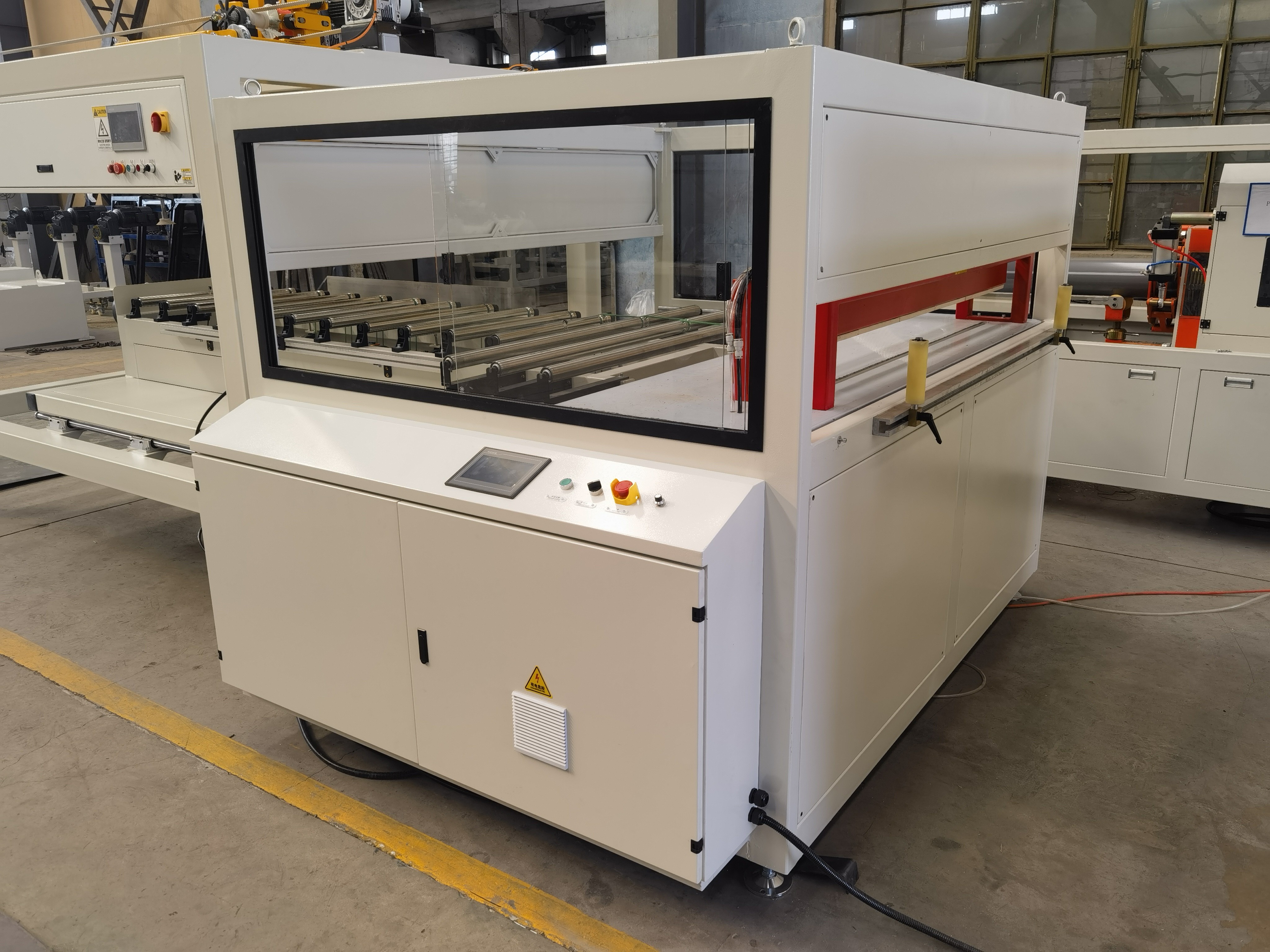 PVC WPC Decoration Fluted Wall Panel Extrusion Making Machine Production Line
