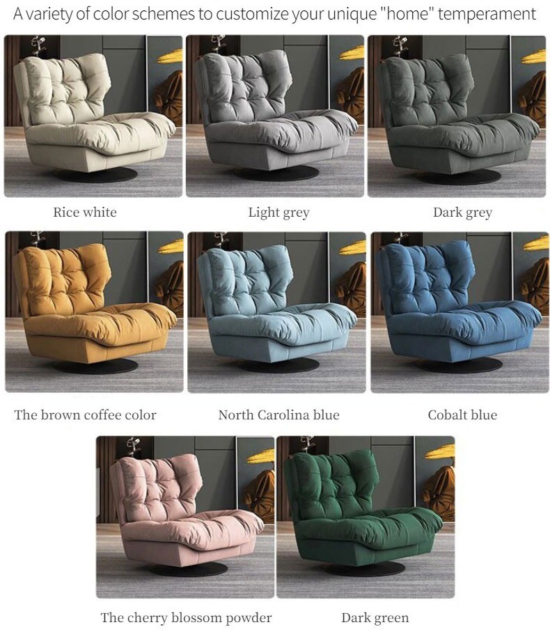 OEM Light Luxury Single Chair Living Room Creative Rotating Leisure Sofa Chair Lounger