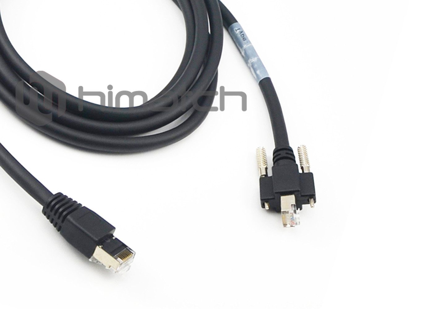 High Speed Gige Vision Cable , Shielded Ethernet Cable M2 Nickel Plated Screws