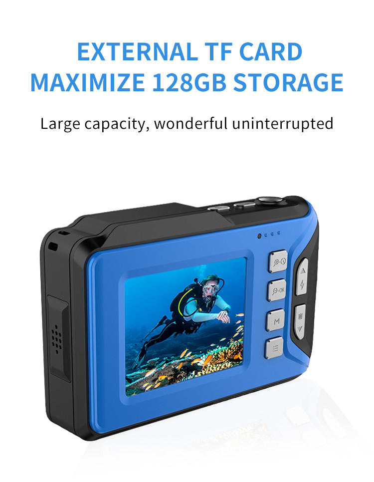 2.7" Dual Screen Digital Camera MIC 2.4G Remote Controller WIFI Support 4k HD DV Camcorder