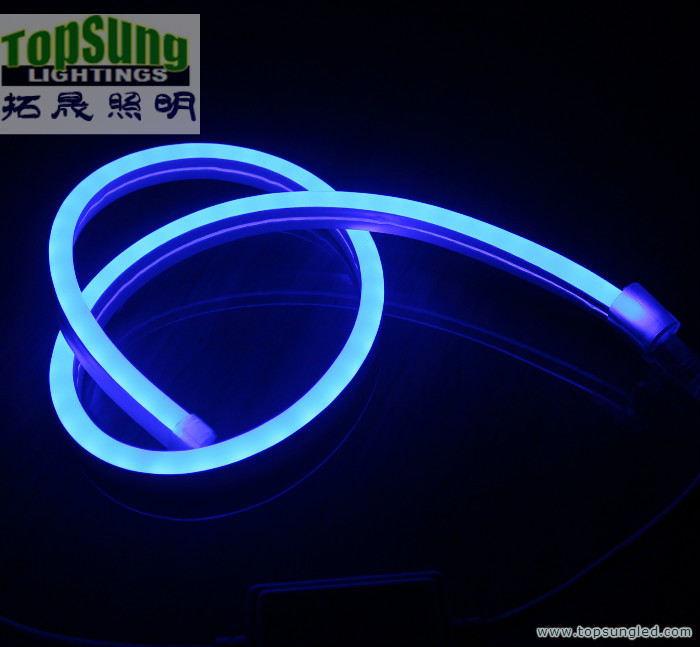 Ultra thin 11x19mm flexible led neon strip light flat emitting side view Neonflex