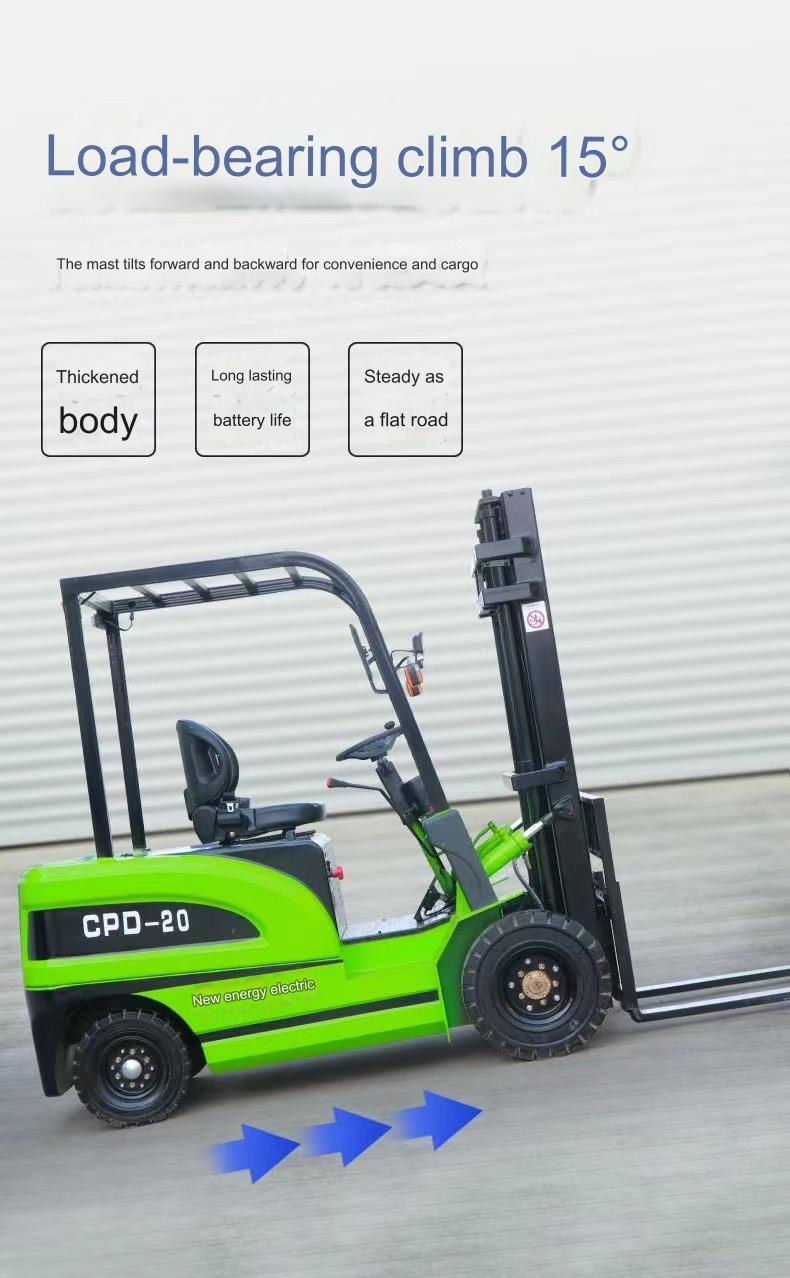 Battery Forklift Truck 2 Ton Smooth Lifting Up To 6m Triplex Mast For Effortless Handling