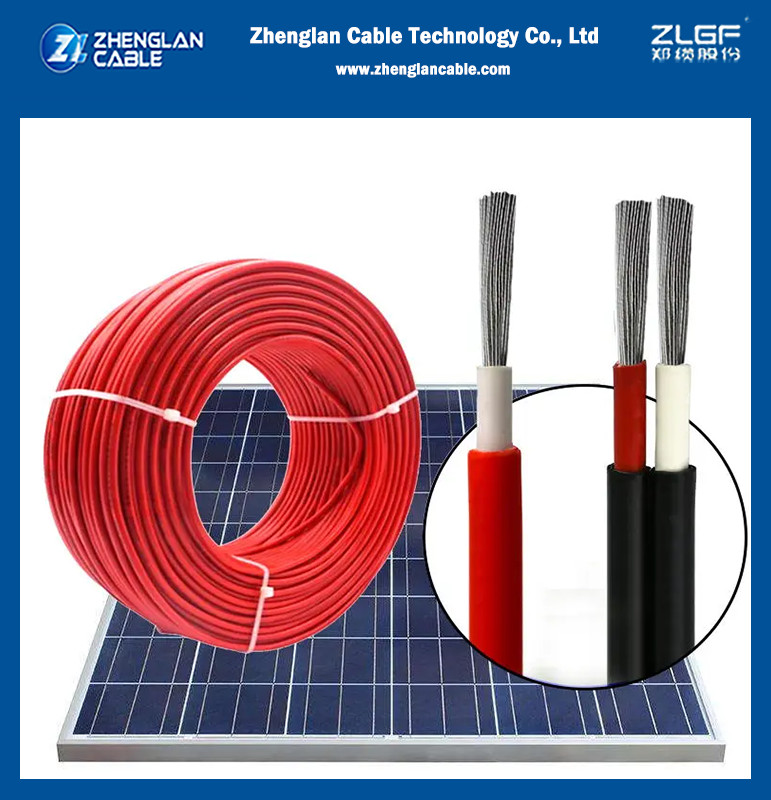 4mm 6mm 0.6/1KV Solar Cable With Copper Conductor XLPO Insulation LSZH Sheath