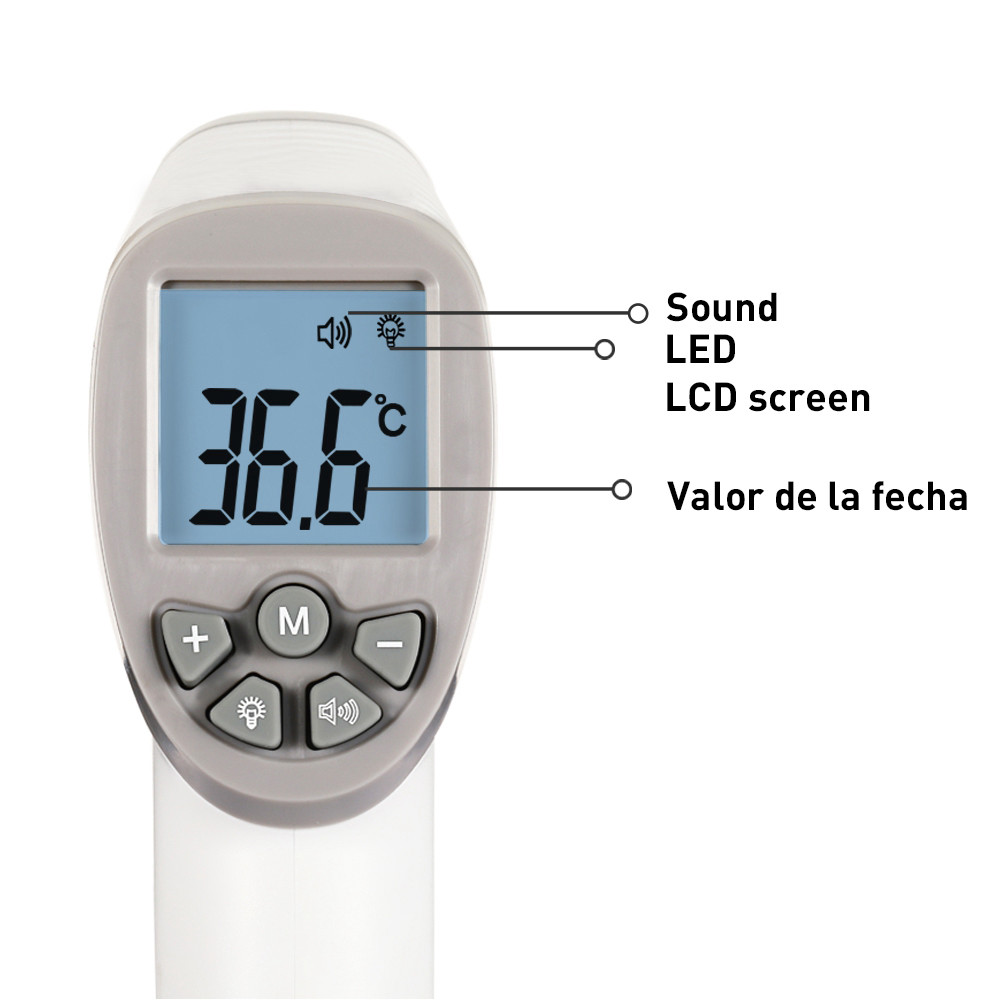 9V Battery Digital Body Thermometer Infrared Temperature Measuring Instrument Gun