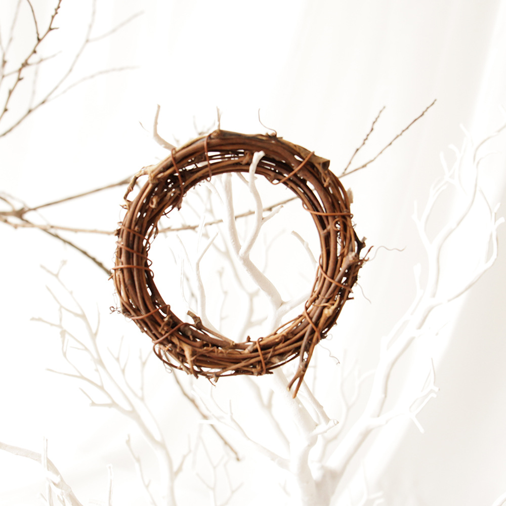 Festive Window and Door Hanging Rattan Ring Artifi for 35cm Natural Grapevine Wreaths