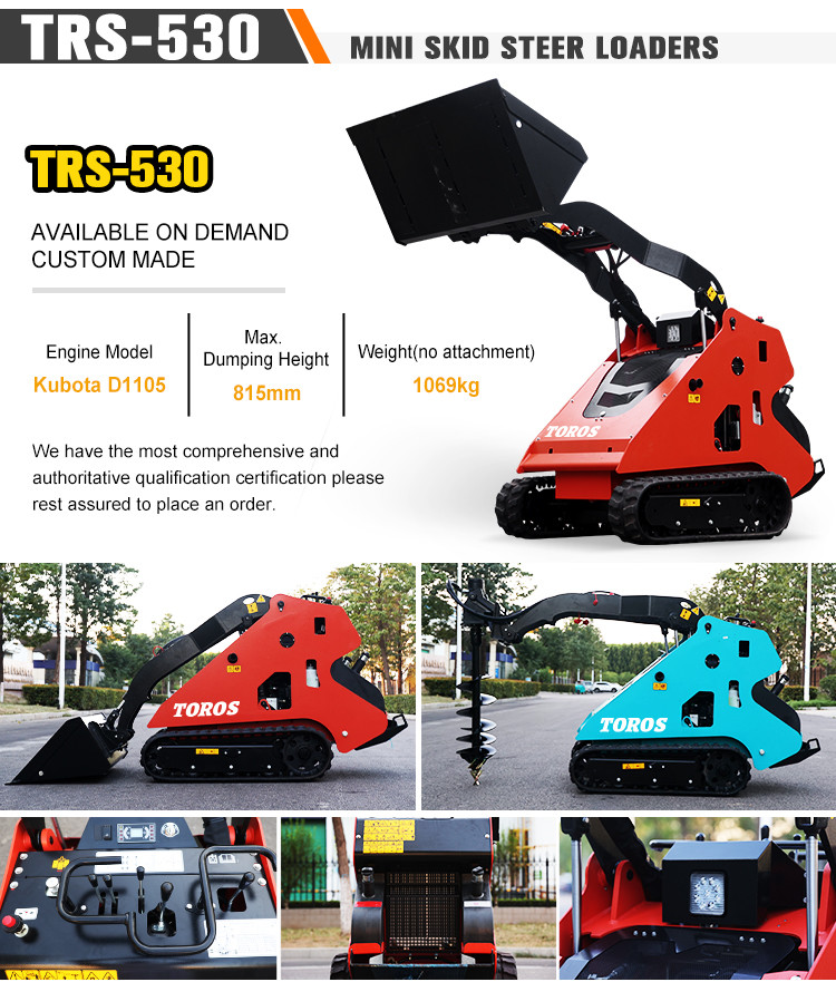 Powerful Design 2500-3000Lbs Mini Skidsteer Loader Custom Made