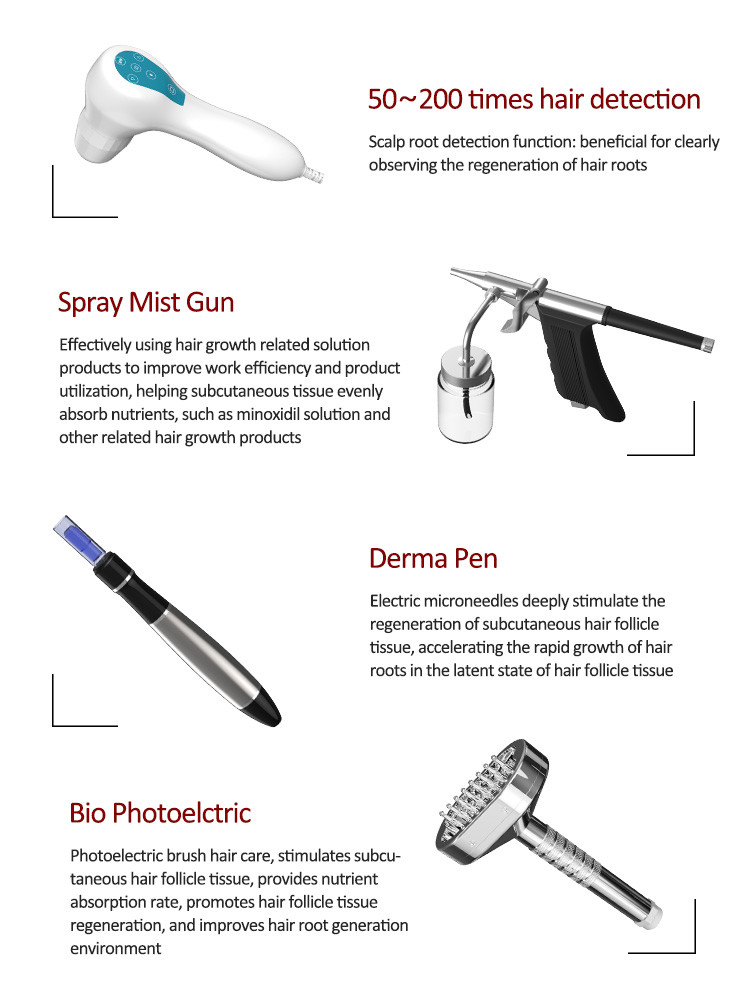 650nm 6 In 1 Laser Hair Growth Device For Scalp Care / Hair Regeneration