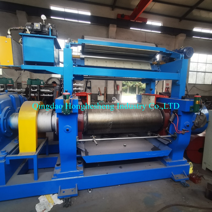 Nylon Bush Rubber Open Mixing Mill Inner Water Cooling 55KW