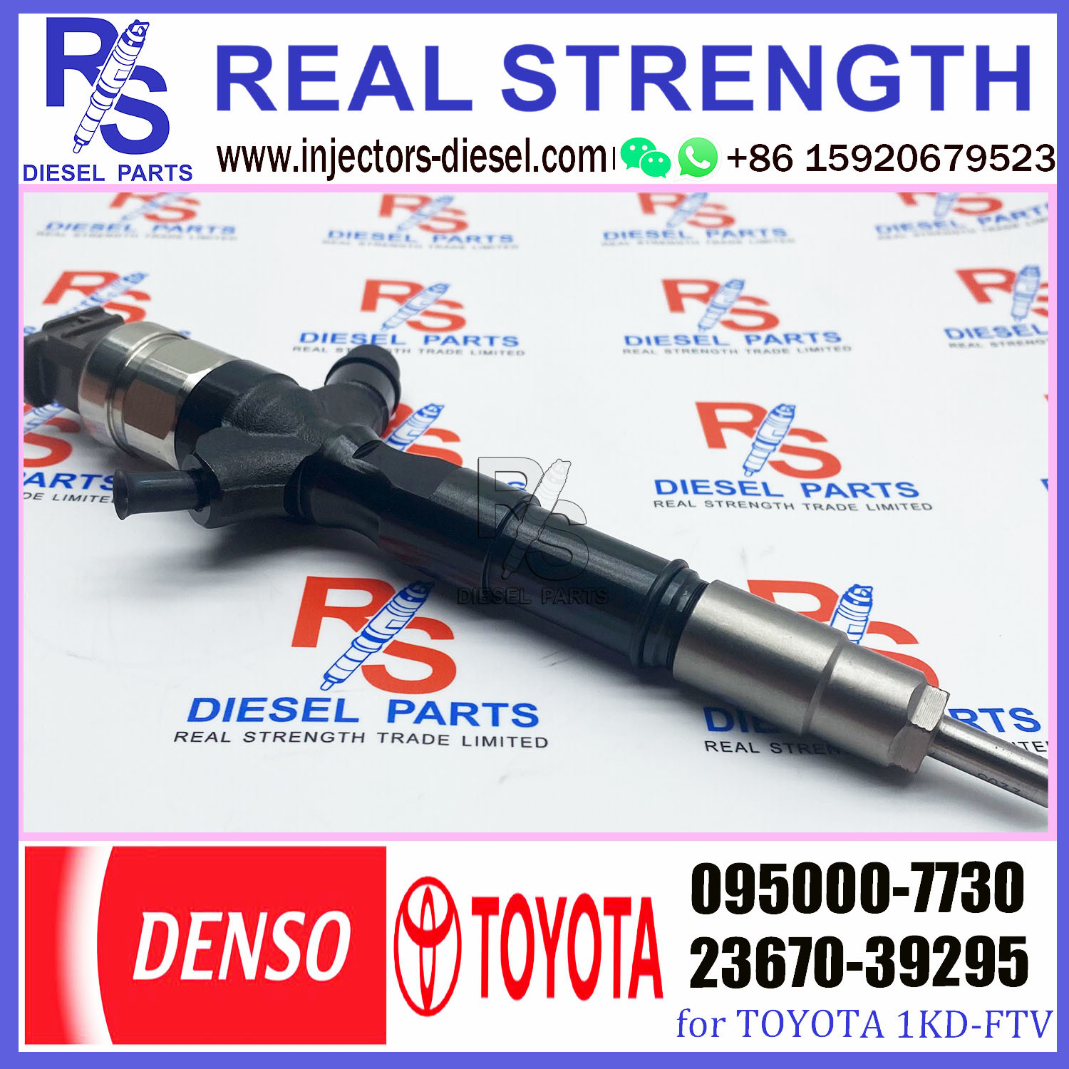 Diesel injector assembly pump common rail injector 0950007730 095000 7730 095000-7730 for 1KD 2KD diesel engine