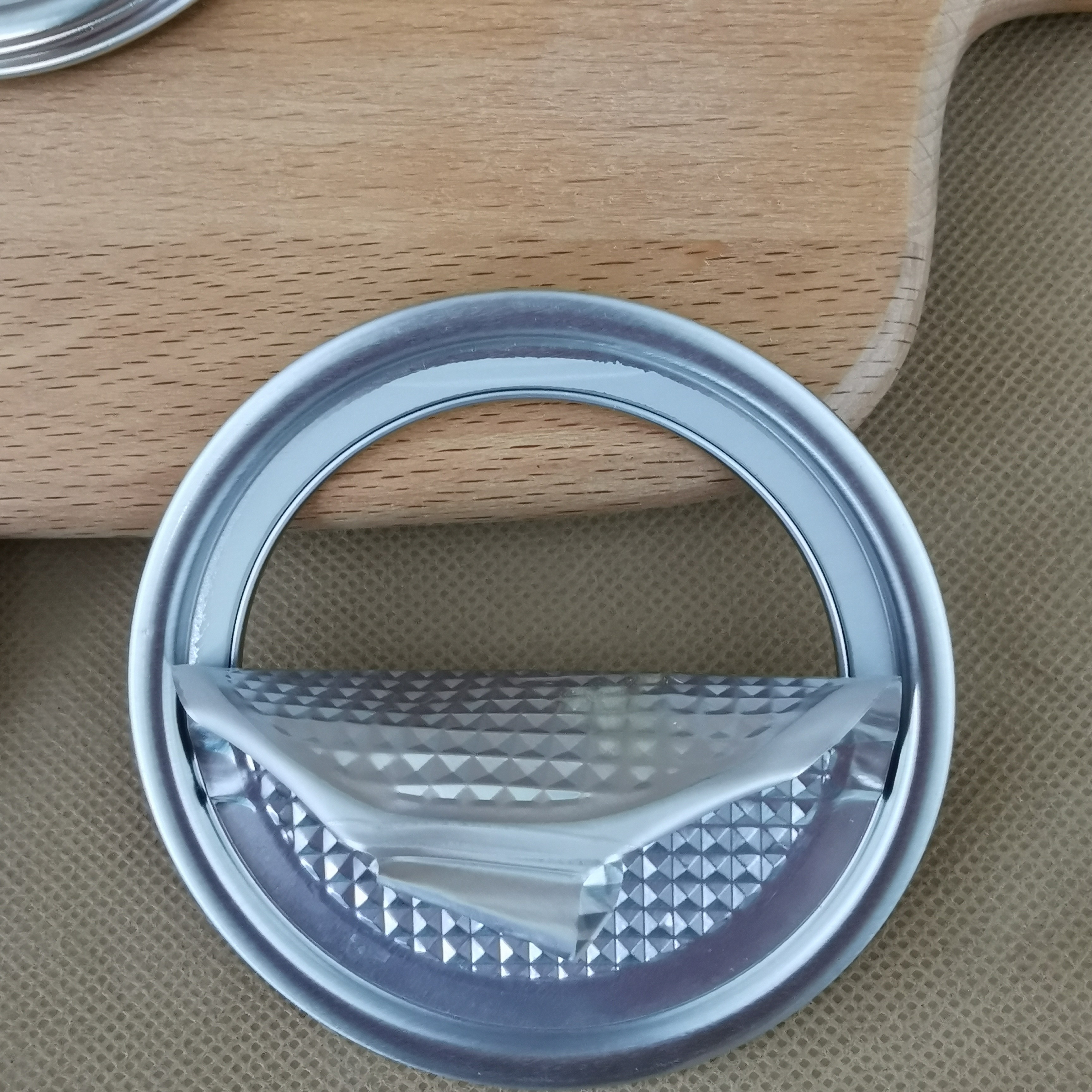 FDA 53mm Plastic Paper Cans Easy Peel Off Lid