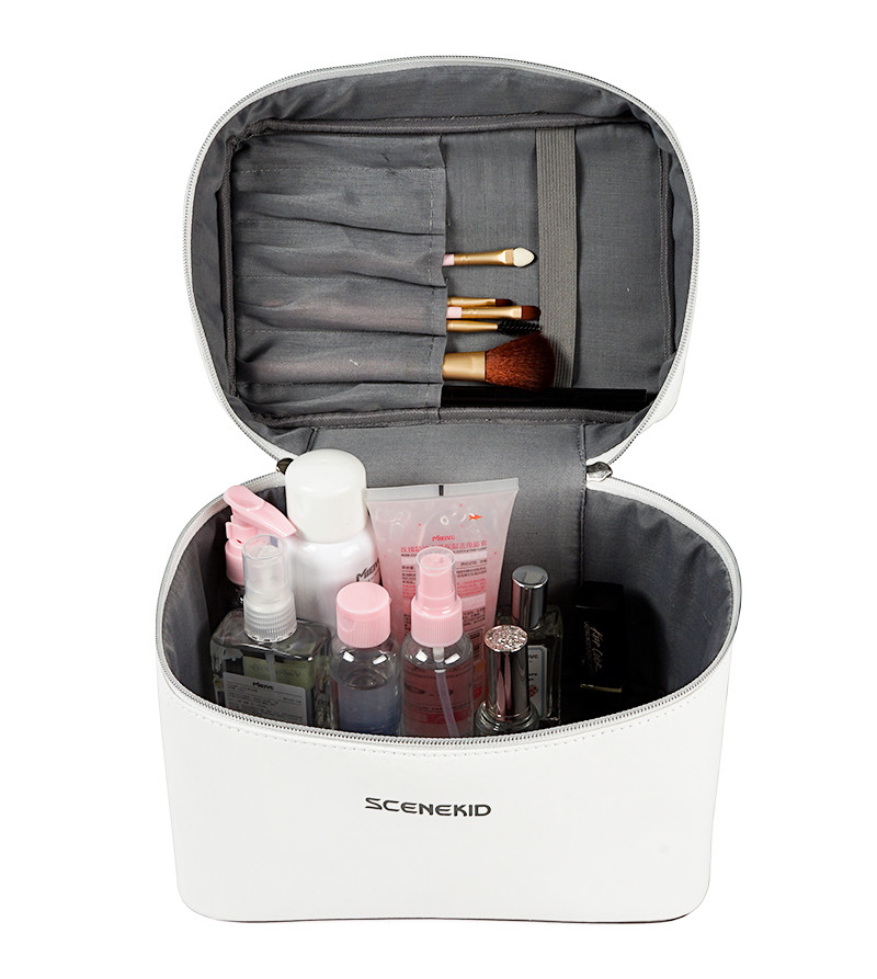 Large Makeup Train Tyvek Cosmetic Case with Brush Organizer Bags
