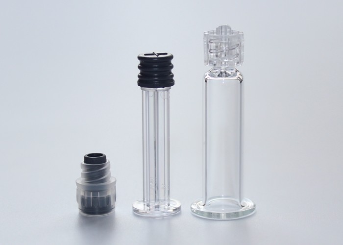 Neutral Glass Prefilled Luer Lock Tip Syringe 1ml Capacity CE Approval