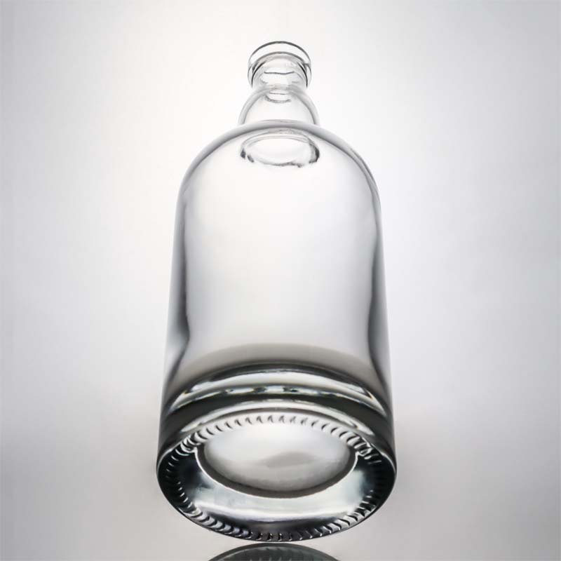500ml 700ml 1000ml Round Shaped Flint Glass Bottle With Cork for Other Beverage Needs