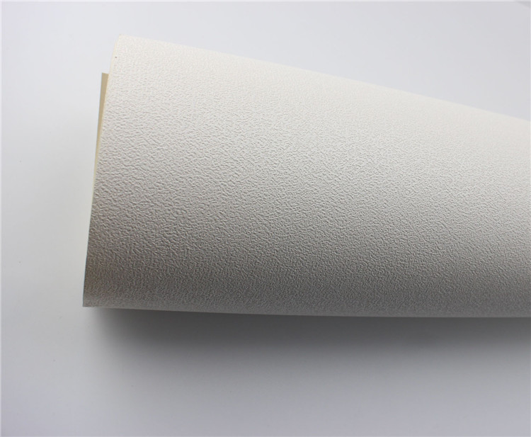 Home Decoration White Self Adhesive Wallpaper , Thick Paintable Wallpaper