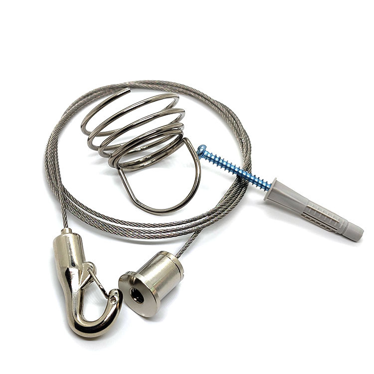 Adjustable Height Hooks Cable Gripper Use With Wire Rope To Hang Acoustic Panels