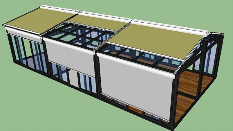 Heavy Duty Retractable Roof Awning Remote Motor Sunshade Waterproof Retractable Pergola Awnings