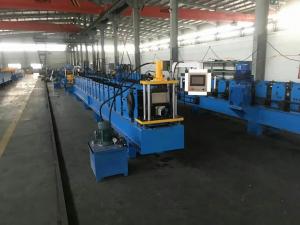 China Half Round / Rectangular Gutter Roll Forming Machine with hydraulic cutting on sale