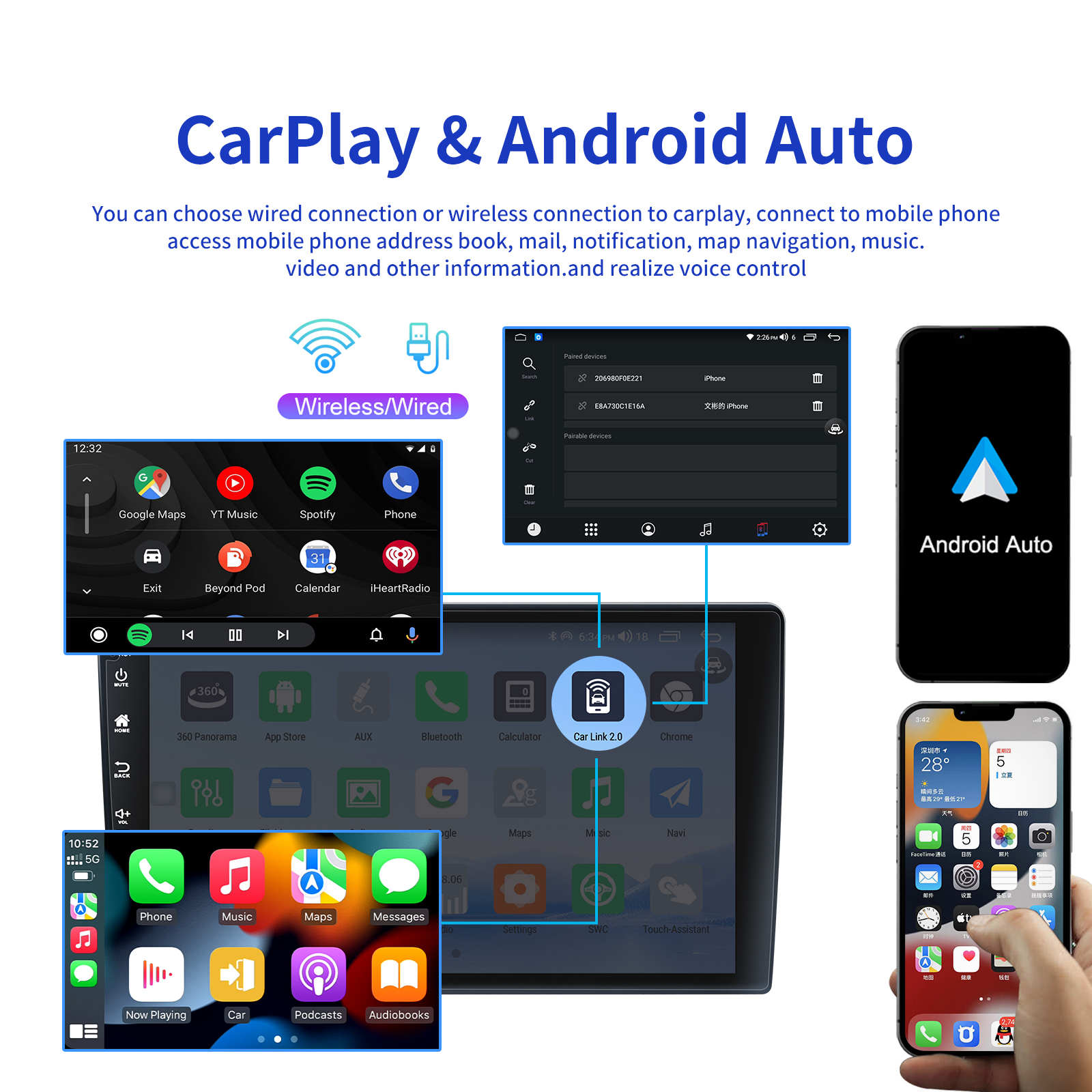 9 inch Android Carplay Multimedia Stereo For NISSAN Patrol GPS Navigation Support DVR