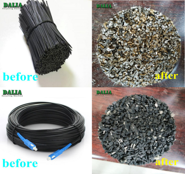 300 - 400kg/h Copper Cable Recycling Granulator , Scrap Copper Wire Granulator Easy Installation