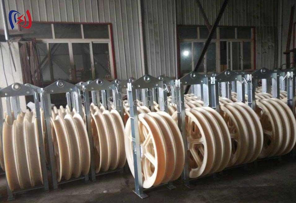 822 Series Large Diameter Rope Pulley Stringing Cable Blocks Customized Dimension High Load Capacity