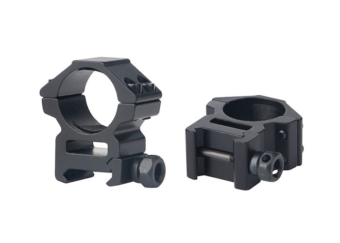 25.4mm Mount Tactical Scope Rings Black Color Easy Installation For Hunting