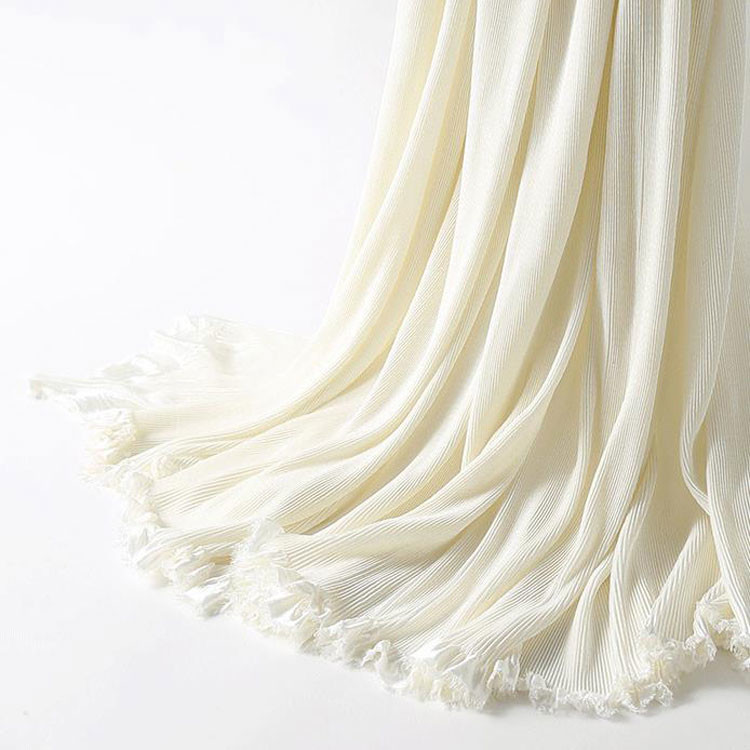Three-Dimensional Striped Pleated Textured Matte Pleated Fabric