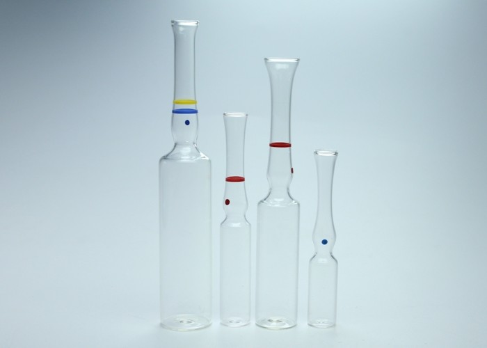 Color Dot And Ring Glass Sealed Ampoule 1ml 2ml 5ml 10ml Capacity