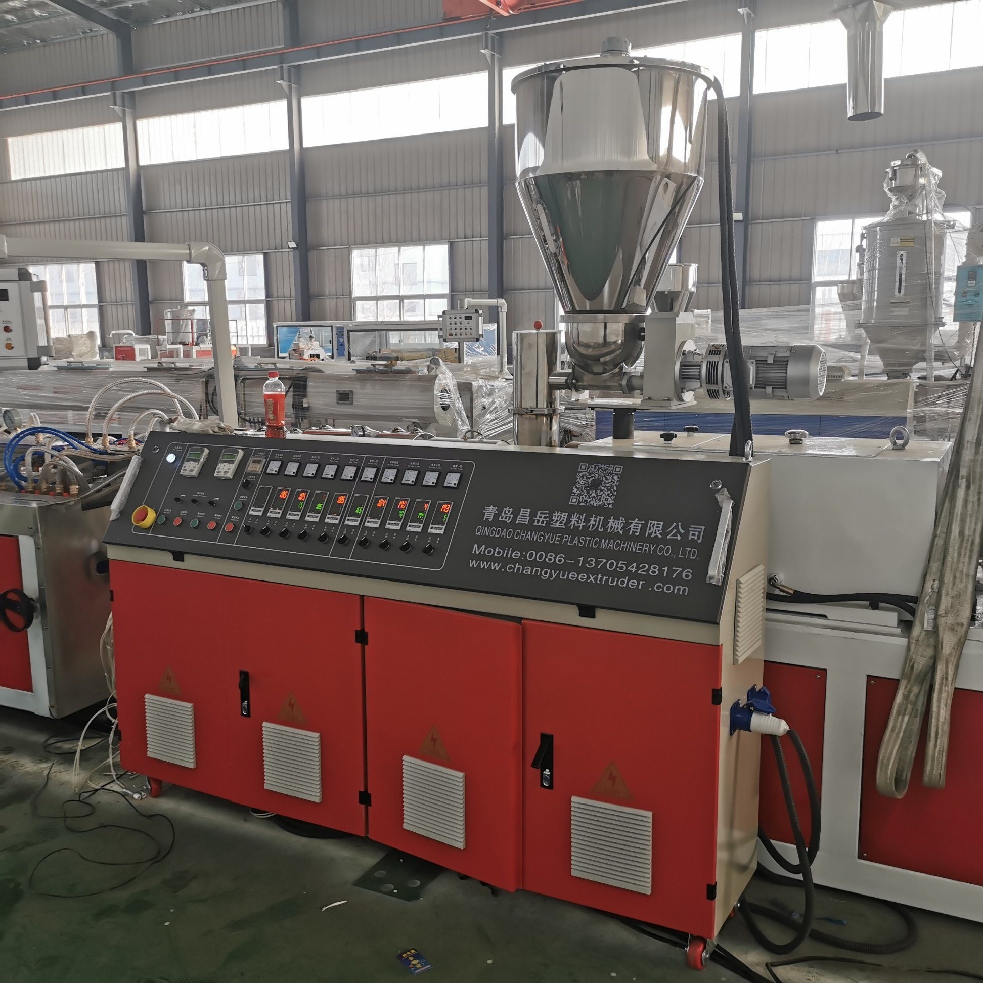 quot PVC Profile Extrusion Machine for Sound Separation and Moisture Proof with YF180 Model and SJSZ55/110 Extruder quot