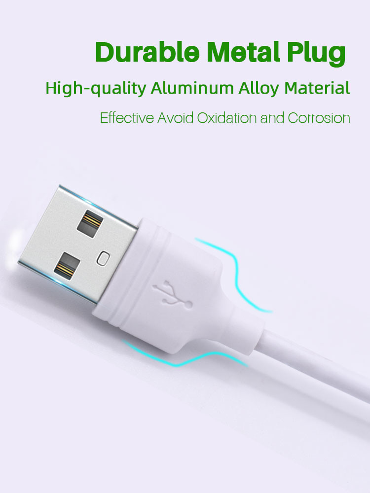 3m PVC Micro USB Data Transfer Cable Quick Charge