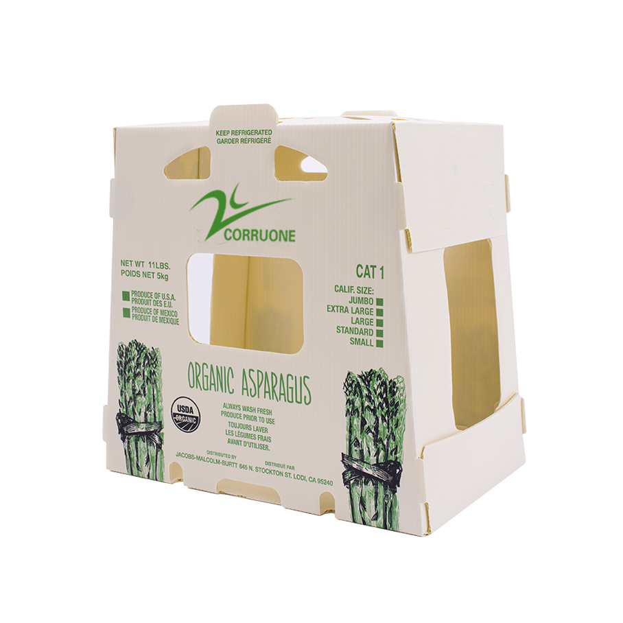 Corn Corflute Box Vegetable Corrugated Boxes Recyclable Custom Size