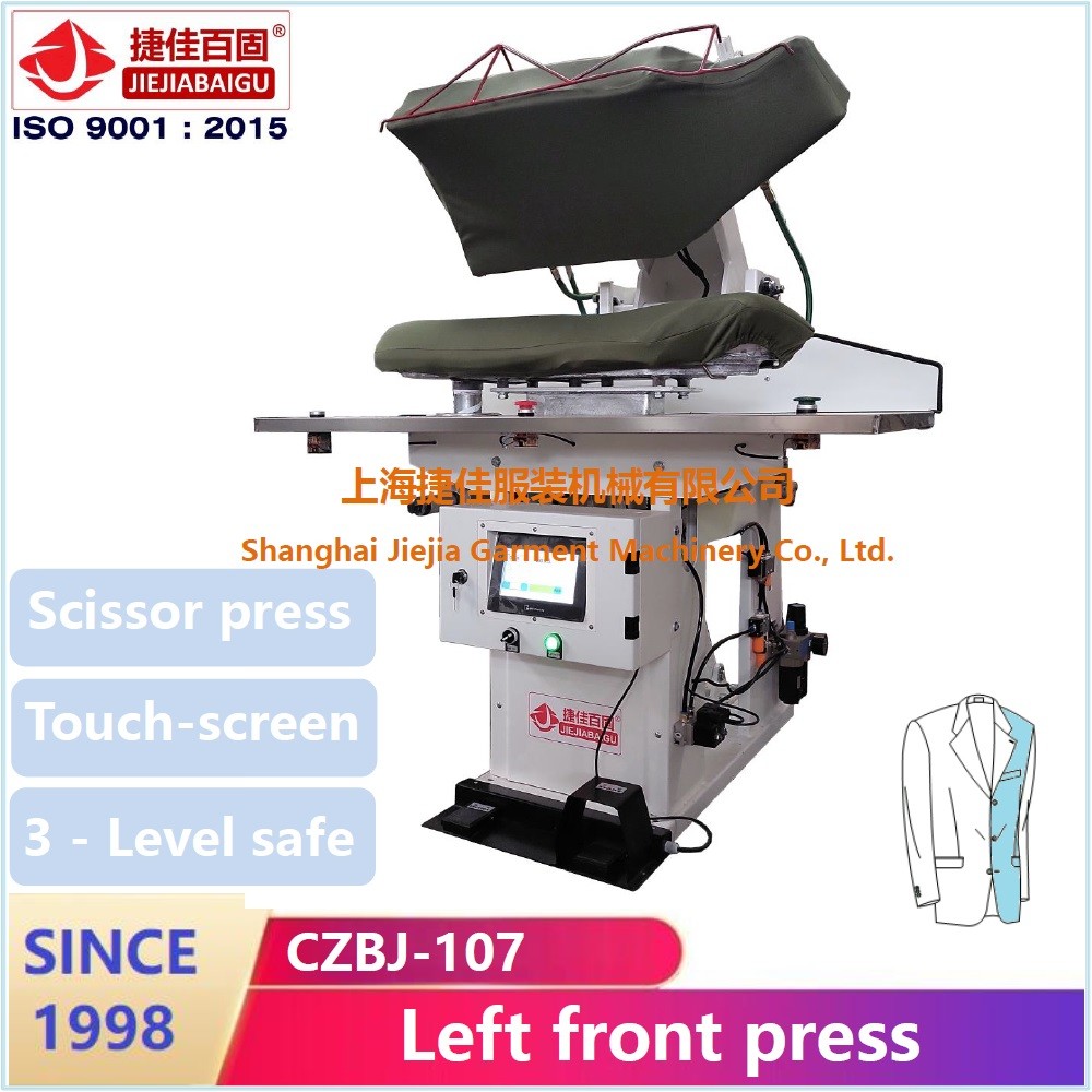 PLC Jacket Blazer Suit Commercial Laundry Press Machine For Front Type Ironing