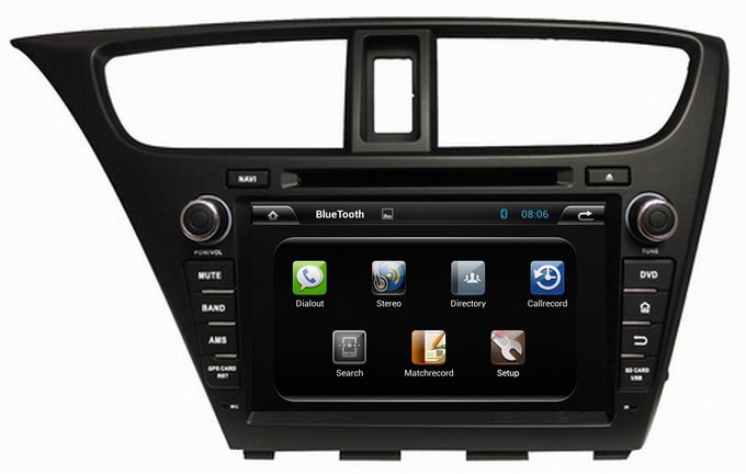 Ouchuangbo Pure Android 4.2 DVD Radio Stereo Multimedia Kit for Honda Civic 2014 3G Wifi Bluetooth Radio OCB-8037C