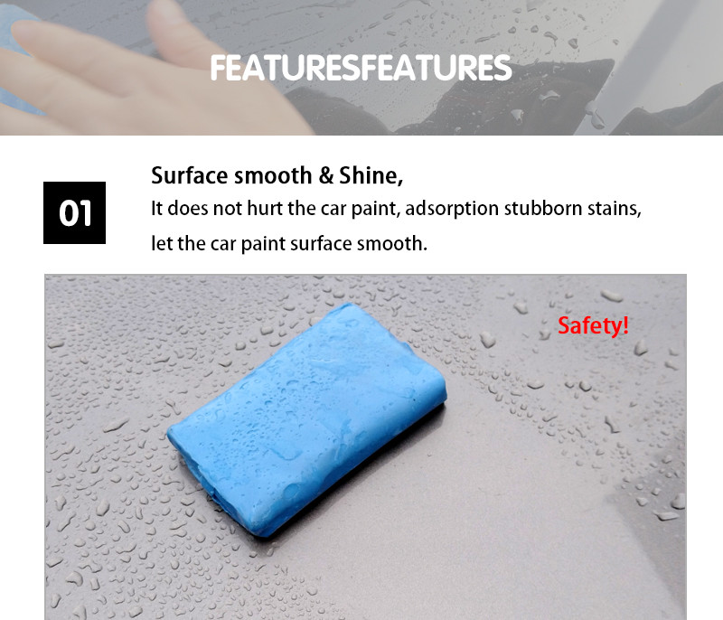 150 Gram Poly Bag Black Automotive Clay Bar For Car Detailing