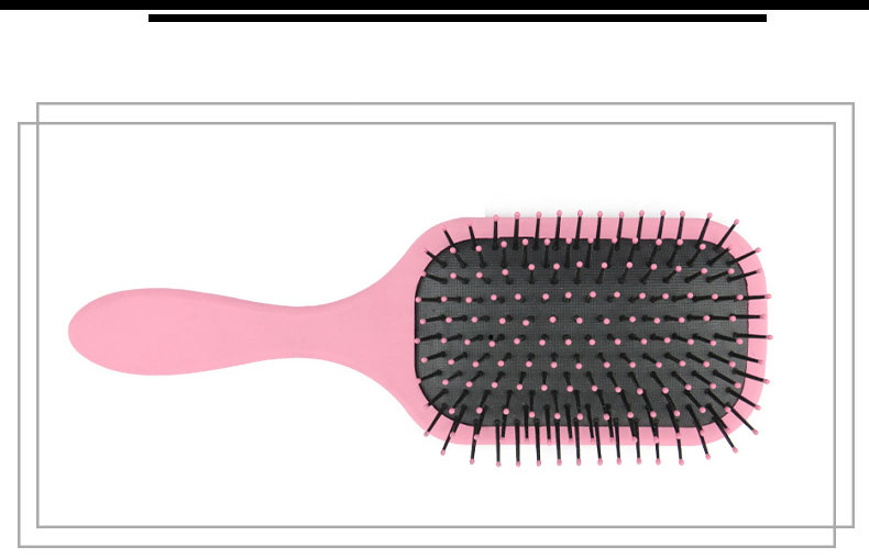 Streamlined Handle Scalp Massage Comb Customized Color ABS Airbag Comb