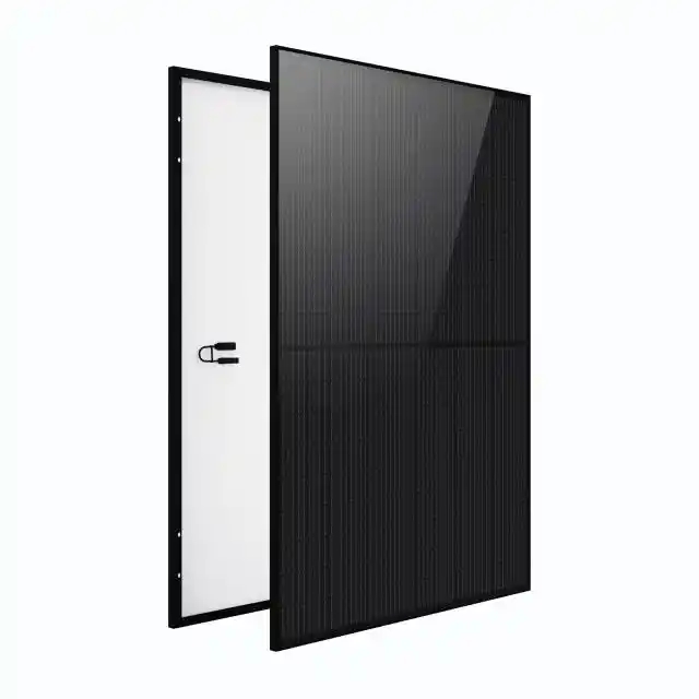 Longi Mono Solar Module Panels Lr5-54hpb Single Glass 108 Cells Longi All Black 410w 420w