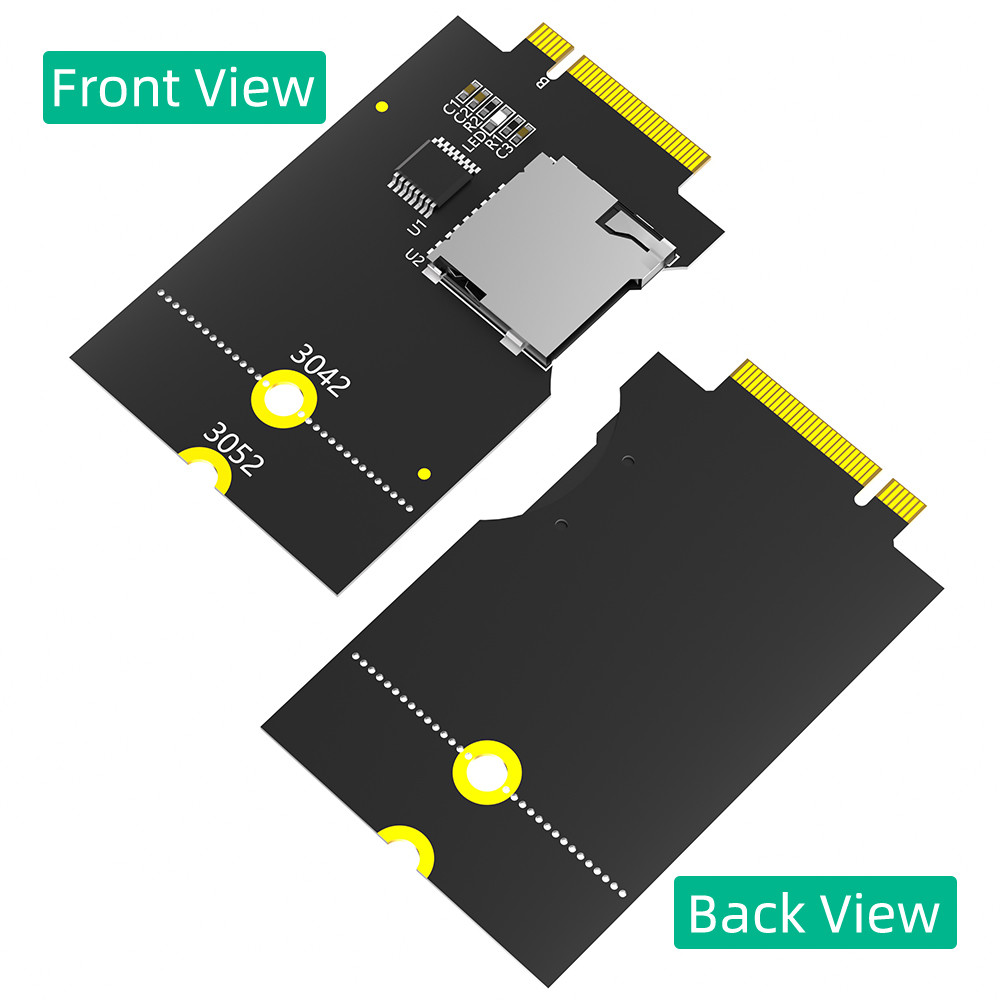 Micro SD Card TF SDHC SDXC To NGFF Key B Adapter Supports USB Bus, Not SATA Bus