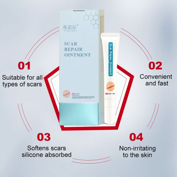 Scar repair cream, continued use will prevent scarring.