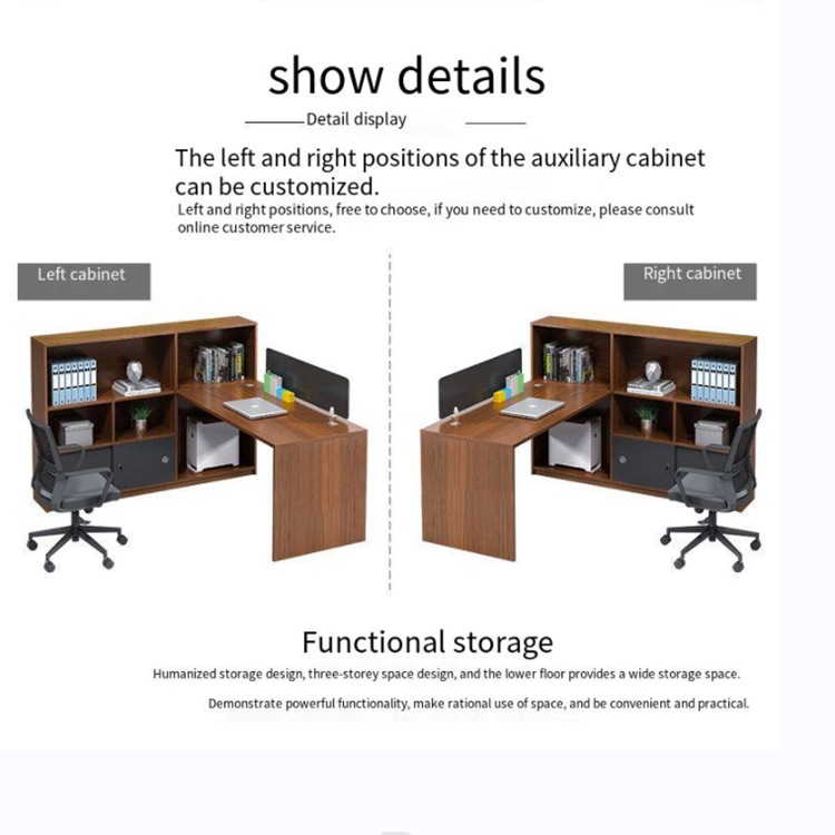 Modern Style Office Workstation With Open Modular Design And MFC Material