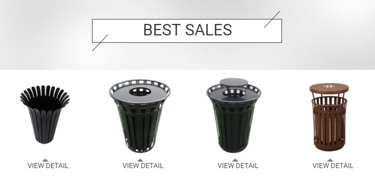 Hot Popular Waste Decorative Recycling Bins Colors Garbage Classification Waste Basket Containers Prices