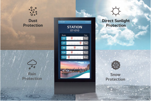55 Inch 3000 Nits Restaurants Digital Menu Board Stand High Brightness
