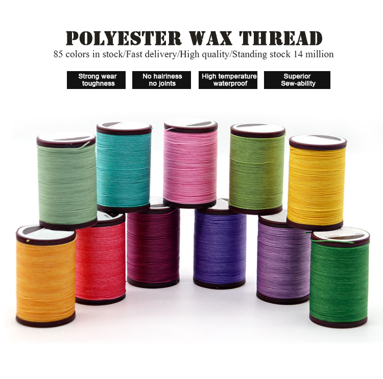 85 Color Pattern Dyed High Strength Bracelet Bangle Wax Thread for Hand-sewn Leather Bags