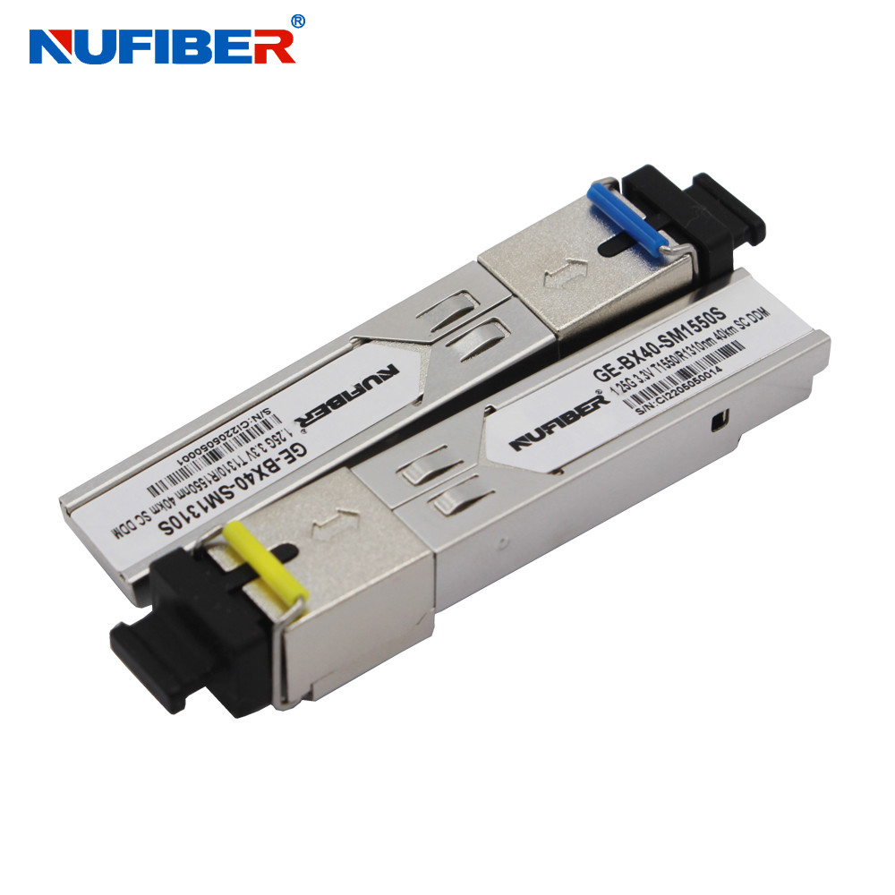 1.25Gbps Bidi Simplex SFP Module Gigabit SFP Transceiver 1310nm/1550nm 20km SC DDM