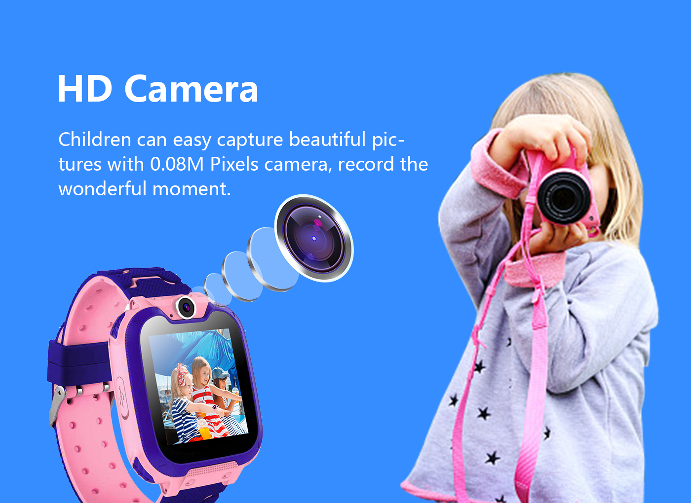 G2 GPS Kid 2G Smart Watch Waterproof Fitness Tracker Smart Watch For Children