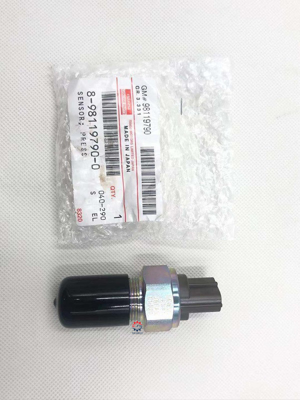 Original 4HK1 6HK1 High Pressure Sensor Excavator Spare Parts 8-98119790-0