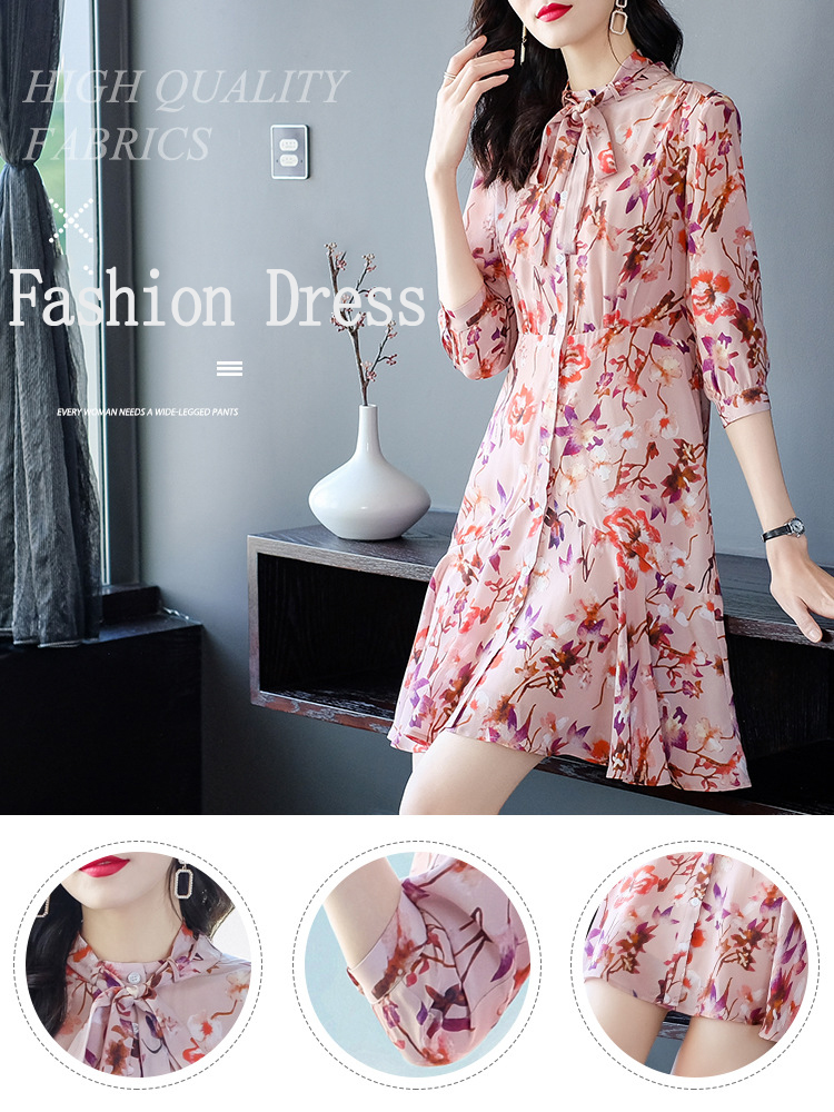 Pleated Flower Mulberry Silk Pajamas , OEM A Line Plus Size Silk Nightie