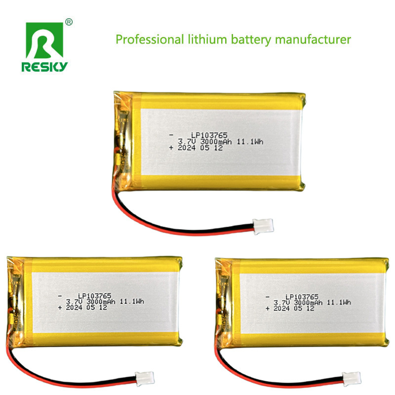 Rechargeable Li Polymer Cell 103765 3.7V 3000mAh 11.1wh For Digital Camera