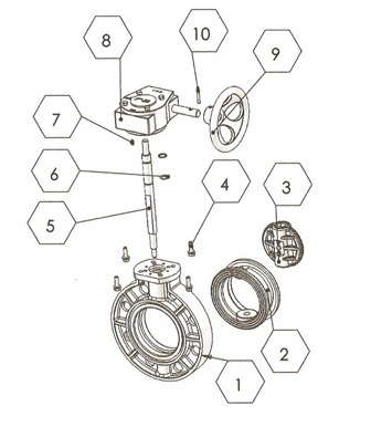 4&quot; PVC Butterfly Valve with Gear Type for Swimming Pool