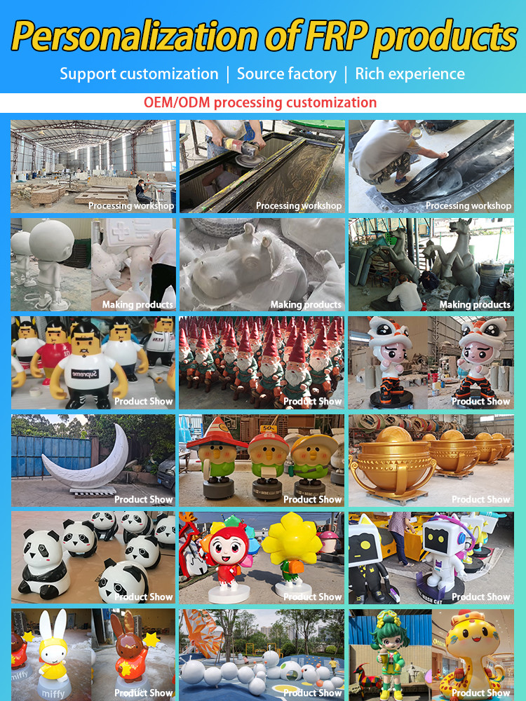 Large Glass Fiber Reinforced Plastic Frp Sculpture Support To Customize